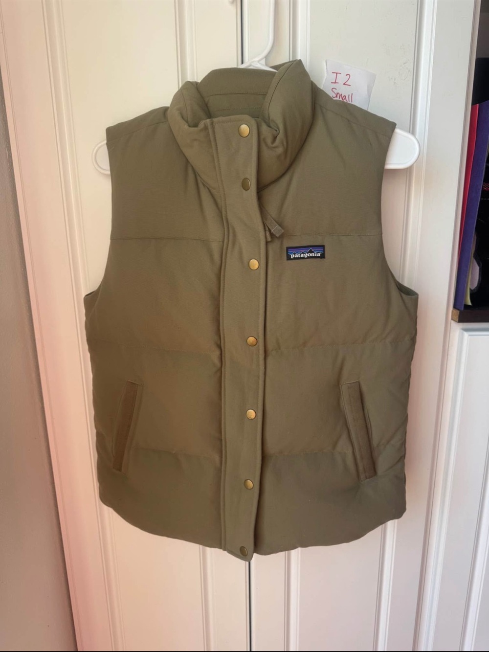Patagonia Olive Quilted Puffer Vest